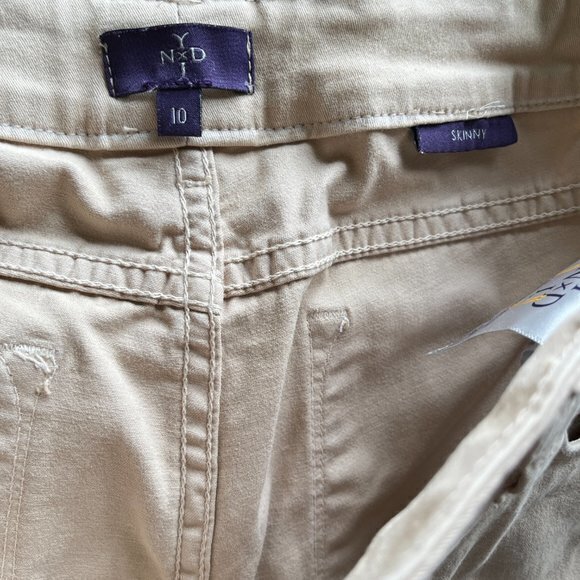 NYDJ BEIGE AMI‎ SKINNY ANKLE JEANS WOMENS SIZE 10 PANTS - Picture 6 of 7